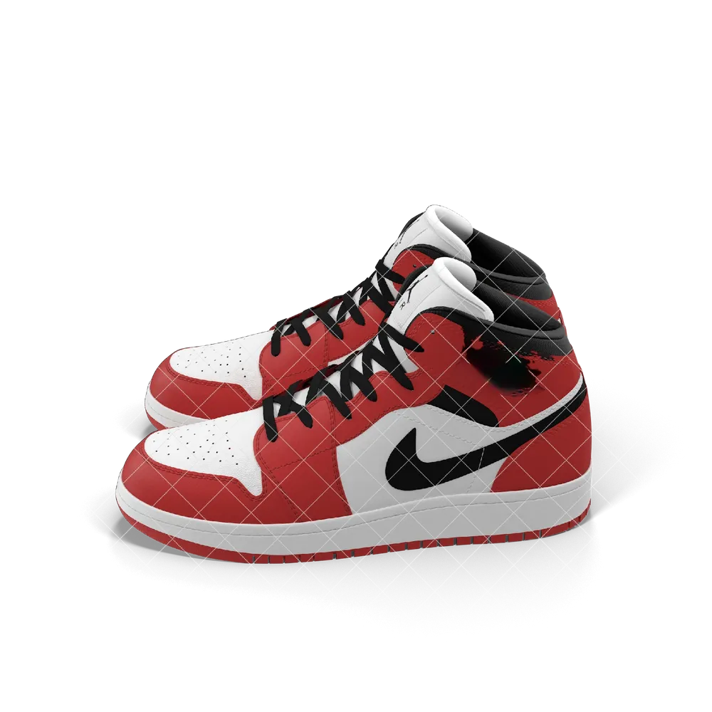 Airstride Air Retro 1 Red And Black 2