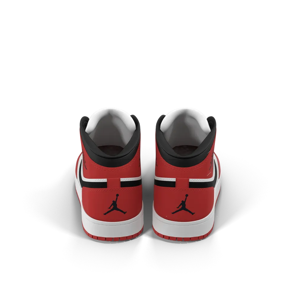 Airstride Air Retro 1 Red And Black 3