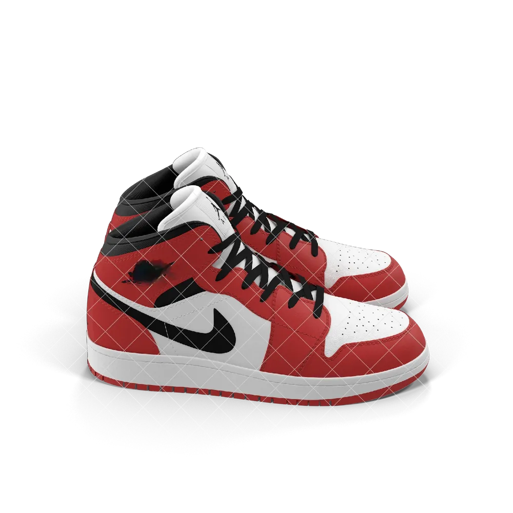 Airstride Air Retro 1 Red And Black 4