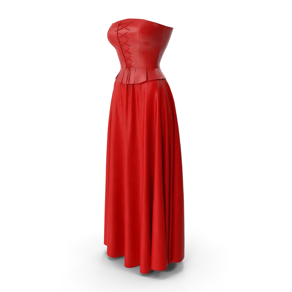Corset Leather With Skirt 2