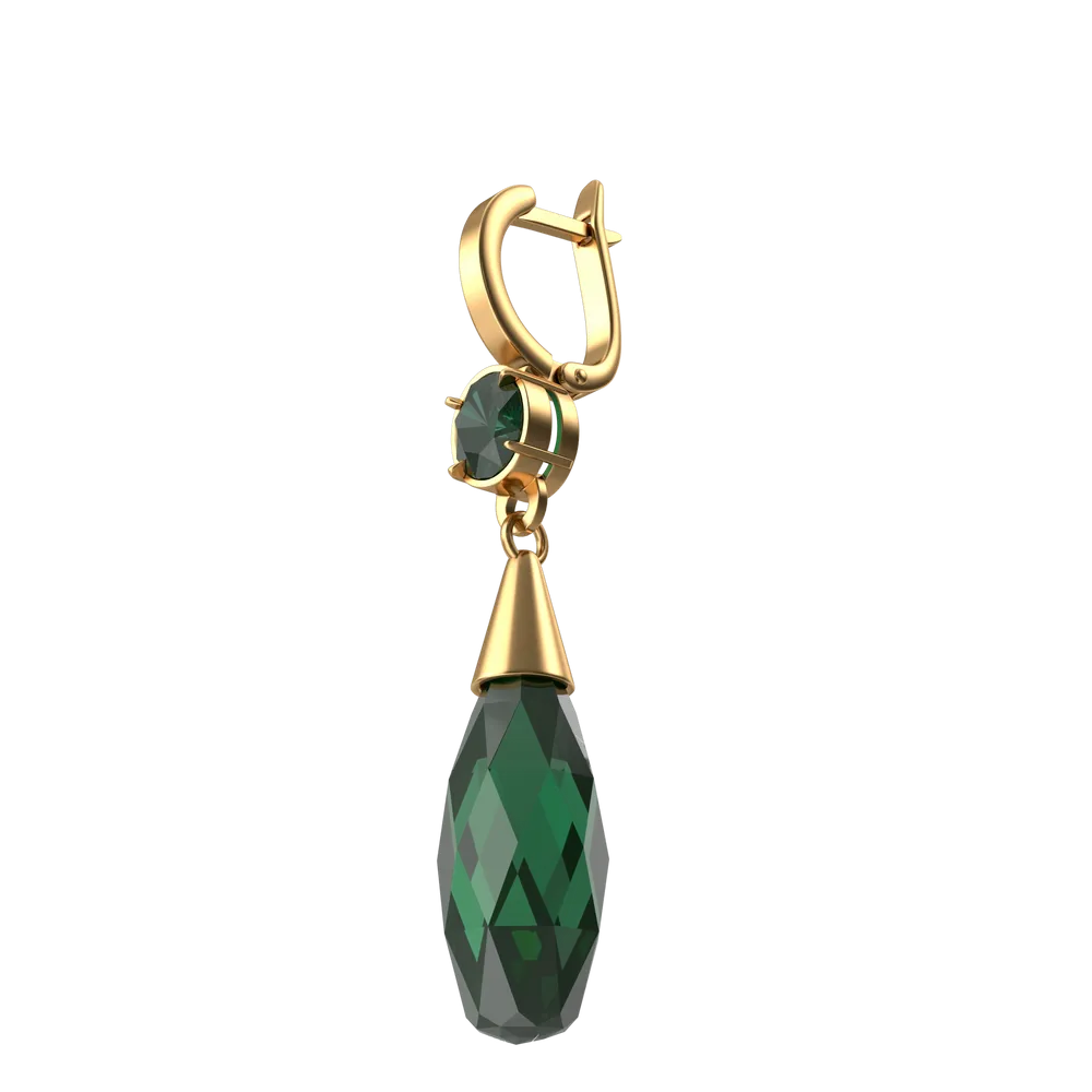 Green Crystal Earring 2