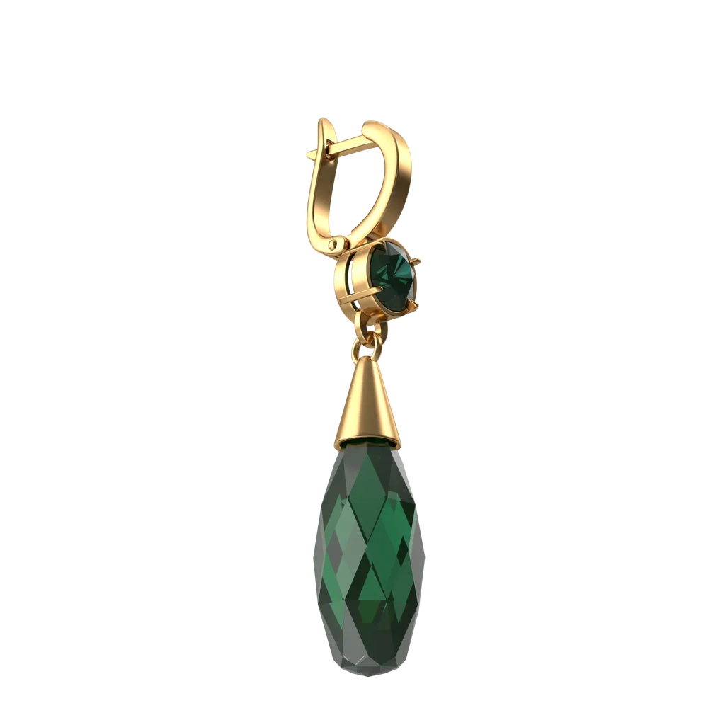 Green Crystal Earring 3