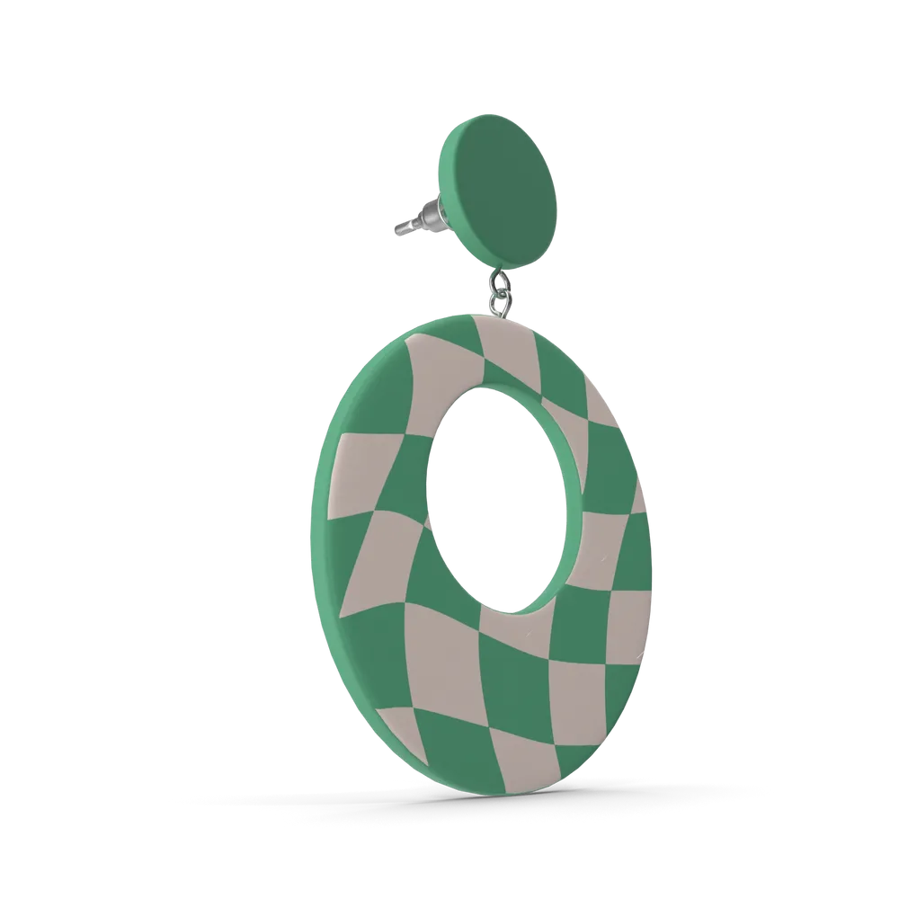 Green Oval Earring 3